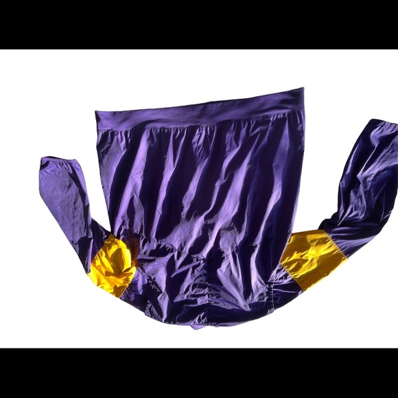 Nike Vintage Logod N Purple Yellow Jacket Pullover 1/4 zip Size XL - Picture 8 of 14